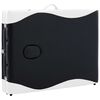 vidaXL Table de massage pliable 3 zones Bois Noir et blanc