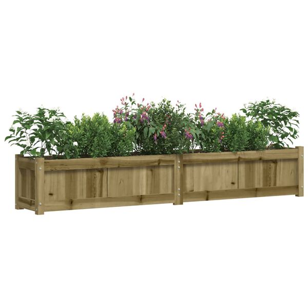vidaXL Jardini&egrave;res 2 pcs bois de pin impr&eacute;gn&eacute;