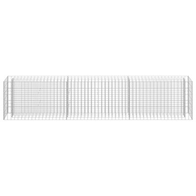 vidaXL Lit surélevé à gabion Acier galvanisé 270x30x60 cm