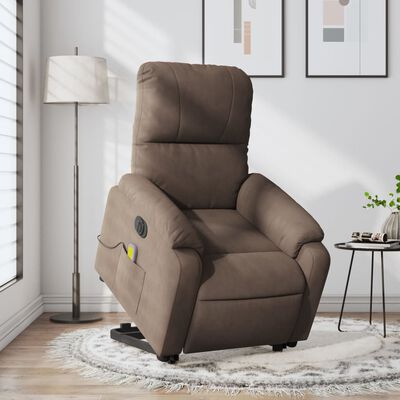 vidaXL Fauteuil inclinable de massage électrique marron