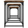 vidaXL Tables basses gigognes 3 pcs chêne fumé bois d'ingénierie