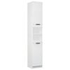 vidaXL Armoire de salle de bain blanc 32x34x188,5 cm bois d'ing&eacute;nierie