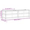 vidaXL Jardinière 180x50x50 cm bois de pin imprégné