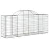 vidaXL Paniers &agrave; gabions arqu&eacute;s 20 pcs 200x50x80/100 cm Fer galvanis&eacute;