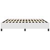 vidaXL Cadre de lit blanc 152x203 cm similicuir