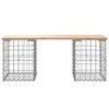 vidaXL Banc de jardin design de gabion 103x31x42 cm bois massif de pin