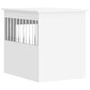 vidaXL Meuble de cage pour chiens blanc 55x75x65 cm bois d'ing&eacute;nierie