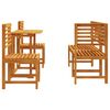 vidaXL Ensemble bistro de jardin 5 pcs Marron Bois d'Acacia Massif