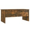 vidaXL Table basse Ch&ecirc;ne fum&eacute; 102x50,5x46,5 cm Bois d'ing&eacute;nierie