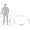 vidaXL Canap&eacute; &agrave; 2 places Gris fonc&eacute; 120 cm Tissu
