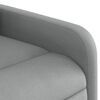 vidaXL Fauteuil inclinable de massage gris clair tissu