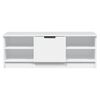 vidaXL Meuble TV Blanc 102x35,5x36,5 cm Bois d'ing&eacute;nierie