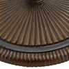 vidaXL Socle de parasol Bronze 45x45x30 cm Fonte