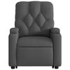 vidaXL Fauteuil inclinable de massage gris foncé tissu