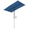 vidaXL Parasol de jardin avec mât en aluminium 180x110 cm Bleu azuré