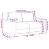 vidaXL Canap&eacute; 2 places Gris fonc&eacute; 160x78x84 cm Tissu