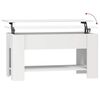 vidaXL Table basse blanc 101x49x52 cm bois d'ingénierie