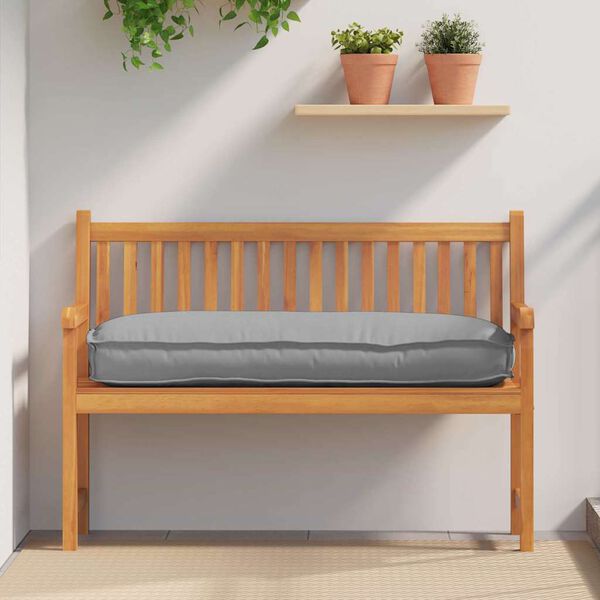 vidaXL Coussin Gris 120 x 50 x 12 cm Tissu Oxford