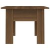 vidaXL Table basse ch&ecirc;ne marron 55x55x42 cm bois d'ing&eacute;nierie
