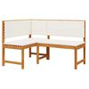 vidaXL Ensemble de banc de jardin 3 pcs Marron Bois d'Acacia Massif
