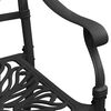 vidaXL Chaises de jardin lot de 2 Aluminium coulé Noir
