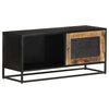 vidaXL Meuble TV 90x30x40 cm Bois de manguier brut