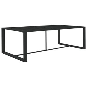 vidaXL Table &agrave; d&icirc;ner d'ext&eacute;rieur Anthracite 120x60x66 cm Aluminium