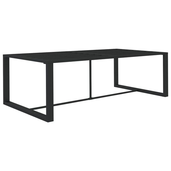 vidaXL Table &agrave; d&icirc;ner d'ext&eacute;rieur Anthracite 120x60x66 cm Aluminium