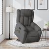 vidaXL Fauteuil inclinable de massage gris fonc&eacute; tissu