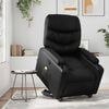 vidaXL Fauteuil inclinable de massage noir similicuir