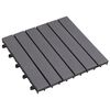 vidaXL Carreaux de terrasse 10pcs Délavage gris 30x30 cm Acacia solide