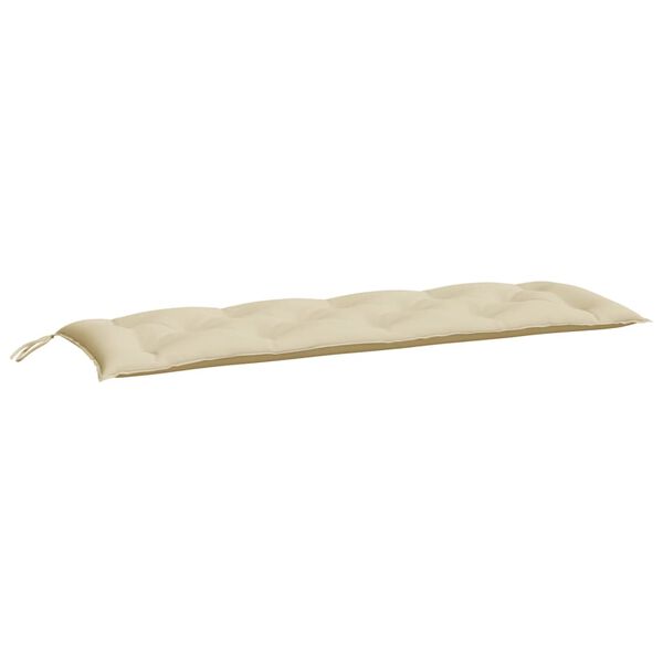 vidaXL Coussin de banc de jardin beige 150x50x7 cm tissu oxford