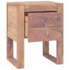 vidaXL Table de chevet 40x30x50 cm bois de teck massif