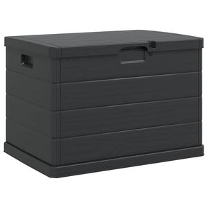 vidaXL Boîte de Rangement de Jardin Anthracite 77,5 x 54,5 x 53 cm