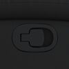 vidaXL Fauteuil inclinable en similicuir noir