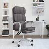 vidaXL Fauteuil inclinable de bureau Gris Similicuir