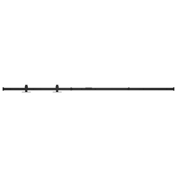 vidaXL Kit mini de porte d'armoire coulissante Acier au carbone 183 cm