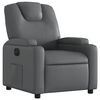 vidaXL Fauteuil inclinable électrique gris similicuir