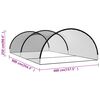 vidaXL Filet pour cage de frappe de baseball Noir 900x400x250 cm