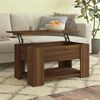vidaXL Table basse Ch&ecirc;ne marron 79x49x41 cm Bois d'ing&eacute;nierie