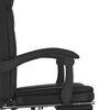 vidaXL Fauteuil inclinable de bureau noir similicuir