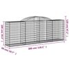 vidaXL Paniers &agrave; gabions arqu&eacute;s 20 pcs 300x50x100/120 cm fer galvanis&eacute;