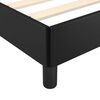 vidaXL Cadre de lit sans matelas noir California similicuir