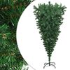vidaXL Sapin de No&euml;l artificiel renvers&eacute; avec support Vert 210 cm