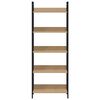 vidaXL Biblioth&egrave;que &agrave; 5 niveaux ch&ecirc;ne 60x27,6x158,5 cm bois ing&eacute;nierie