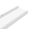 vidaXL &Eacute;tag&egrave;res murales 2 pcs Blanc brillant 60x9x3 cm