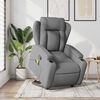 vidaXL Fauteuil inclinable de massage gris clair tissu