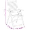vidaXL Ensemble à manger de jardin 3 pcs Bois d'acacia solide