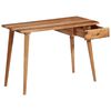 vidaXL Table &agrave; &eacute;crire Bois d'acacia massif 110 x 50 x 76 cm