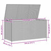 vidaXL Boîte de rangement de jardin gris 120x50x60 cm résine tressée